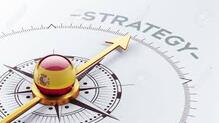 A compass pointed towards the word strategy symbolizing you are pointed in the right direction.